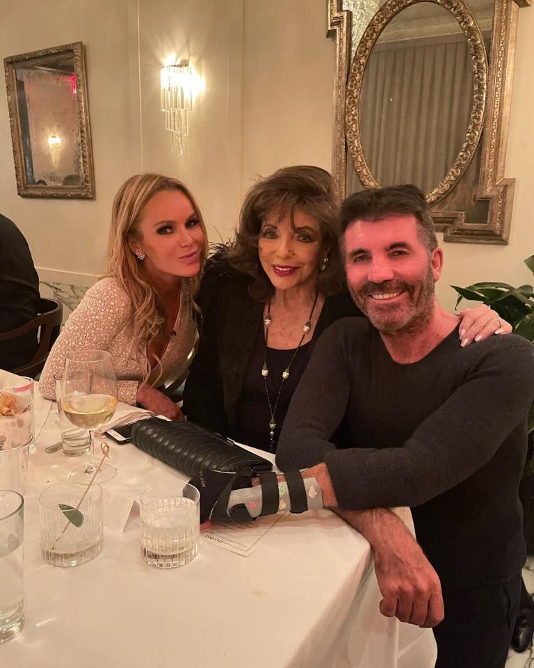 All Bgt Fans Are Saying The Same Thing As Amanda Holden And Simon Cowell Wear The Same Home Outfits For The Reunion. Amanda Holden, Joan Collins And Simon Cowell Smiled In London.