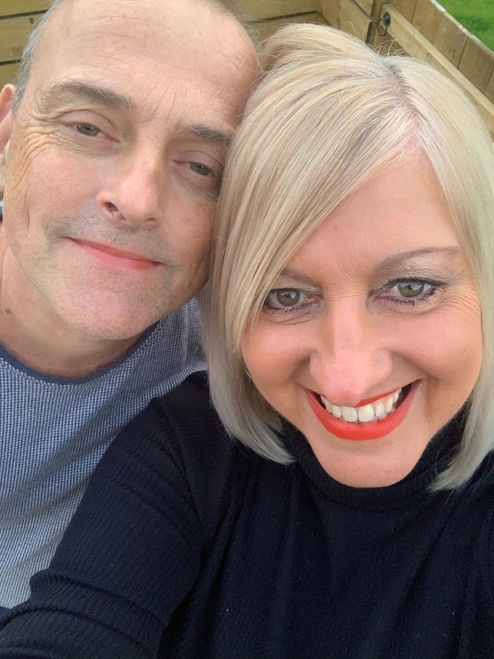 Lewis said: 'The reason for the photo was that I let him out. We have the same sense of humor. '