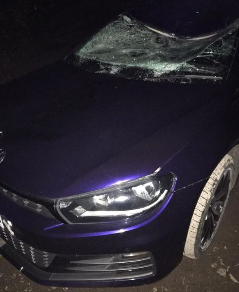 A car collided with a pedestrian on George Richardsway, Broad Heath.